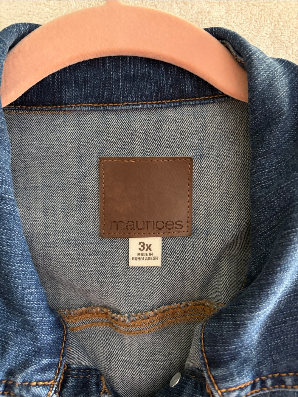 Maurices Dark Blue Denim Jacket for Women - Picture 3 of 3